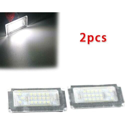 2pcs 18 LED License Plate Lights For BMW Mini Cooper One R50 S R53 Convertible R52 Accessories Lighting
