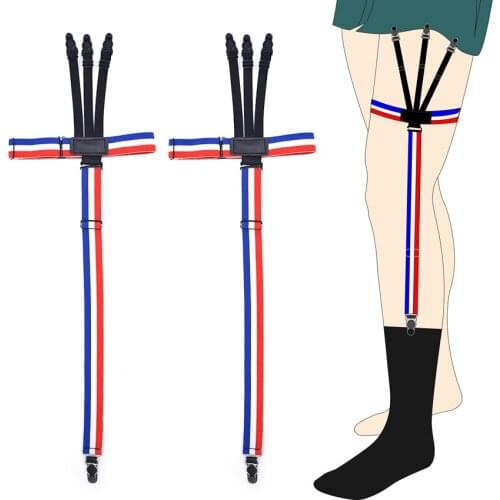 Mans Shirts Suspenders Sock Stays Skirt Holder Gentlemans Garters Gourd Buckle Elastic Uniform Strap New Design