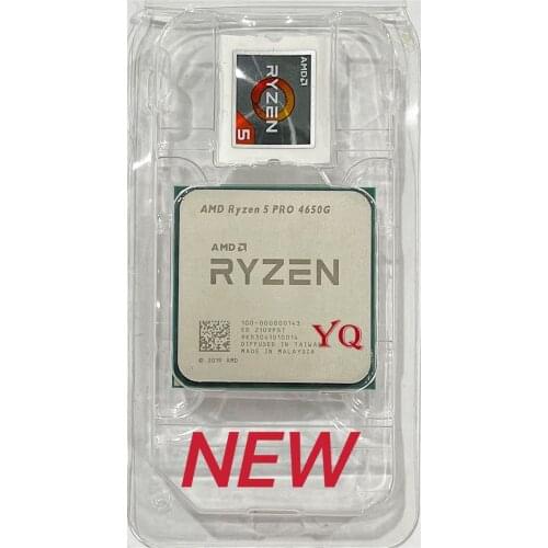 AMD Ryzen 5 PRO 4650G R5 PRO 4650G 3.7GHz Six-Core Twelve-Thread 65W CPU Processor L3=8M 100-000000143 Socket AM4 new but no fan