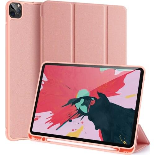 Luxury Tablet Leather case for iPad pro 11 2020 Smart Sleep Wake DUX DUCIS DOMO Series Trifold Protective Case Cover