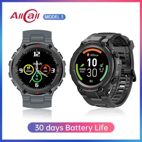 ALLCALL Model3 Smart Watch Men IP68 Waterproof Bracelet Sports Alarm Clock Heart Rate Tracker SmartWatch For Apple Xiaomi Huawei