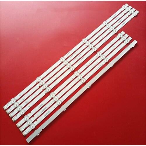 8pcs/set LED backlight strip for Philco PTV55U21 LG 55UJ6300 55UJ6200 55UJ6000 55LJ620V 55UJ620V RF-AZ550E30-0601B-12 0501A A4