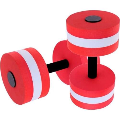 Top!-2 Pcs Aerobic Exercise Foam Dumbbells,Water Sports Dumbbell,Swimming Resistance Water Dumbbell,Swimming Exercise Barbell