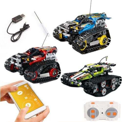 Technical RC Tracked Remote Control Smart Robot BOOST Motor Power Function DIY Building Blocks Bricks Toy Kid Boy Birthday