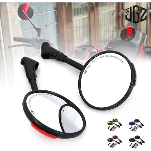 Motorcycle Universal Handlebar Rear View Side Mirrors Convex Lens for Yamaha KTM Kawasaki Honda Suzuki Ducati Vespa Accessories