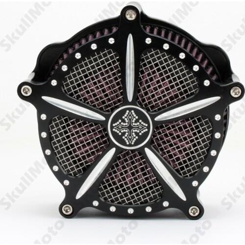 Motorcycle Air Cleaner Intake Filter Cross Contrast Cut Air Filters For Harley Sportster XL883 XL1200 1991 1992 1993-2016