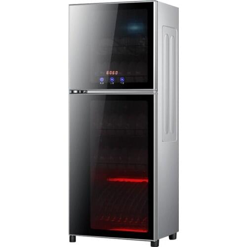 High Temperature Disinfection Cabinet Household free-standing Double Door Stainless Steel Tableware Cleaning Cabinet Kitchen