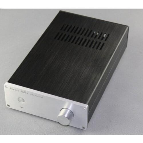 Size W194 H70 D311 All aluminum chassis power amplifier chassis 1907B with RCA and red and black binding posts