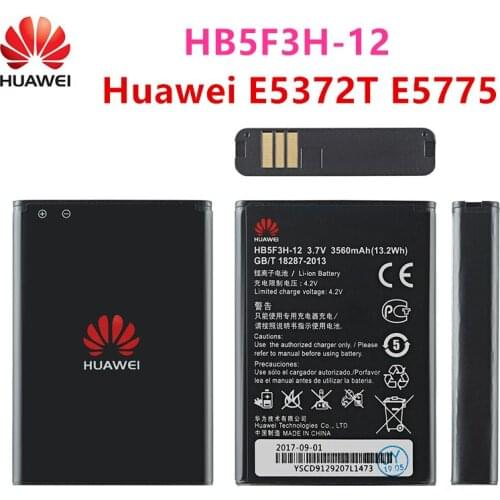100% Orginal HB5F3H/HB5F3H-12 3560mAh Battery For Huawei E5372T E5775 4G LTE FDD Cat 4 WIFI Router