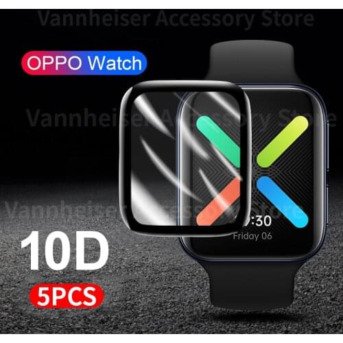 10D Full Coverage Screen Protector Film For OPPO Watch 41MM 46MM Soft Explosion-Proof Cover Smart Watch Accessories (Not Glass)