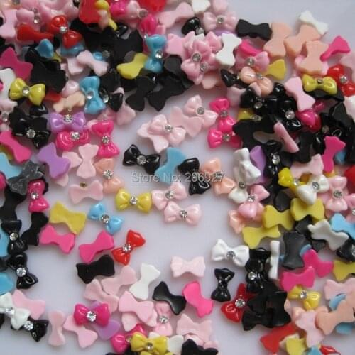#17 30pcs Cute Mix Bow Shape Nail Resin Decoration Outlooking