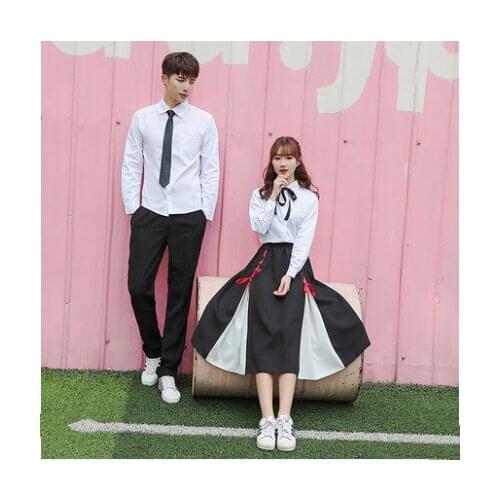 2019 summer school uniform set student uniform tie sailor suit set JK uniform costume japanese school uniform girl cute cosplay