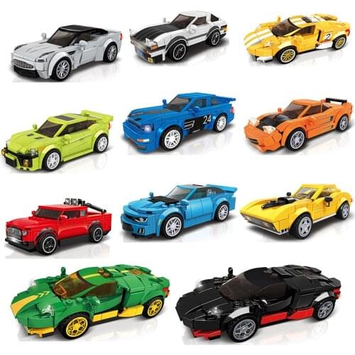 2021 new Super Race car city F1 Speed Champions Great Vehicle Racing model Building Blocks bricks sets sports Kits technique
