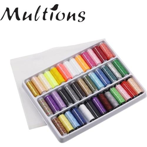39Colors Sewing Thread 200 Yards Embroidery Thread Polyester Threads Spool for Sewing Machine DIY Needlework Sewing Supplies