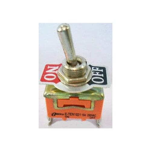 5pcs Industrial Toggle Switches 15A 250V AC E-TEN1021