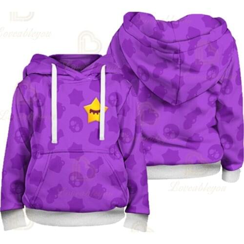 Shark Leon Star Children Wear Kids Hoodie Shooting Game 3d Sweatshirt Boys Girls Tops Hoodies Teen Clothes