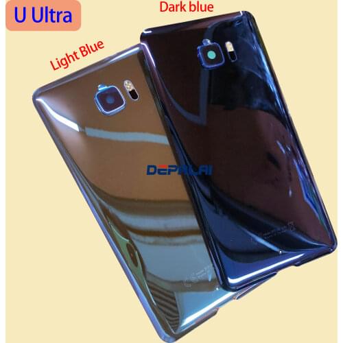 For HTC U Ultra 5.7inch Back Cover Door Rear Glass Housing Case For HTC U Ultra Battery Cover With Camera Lens