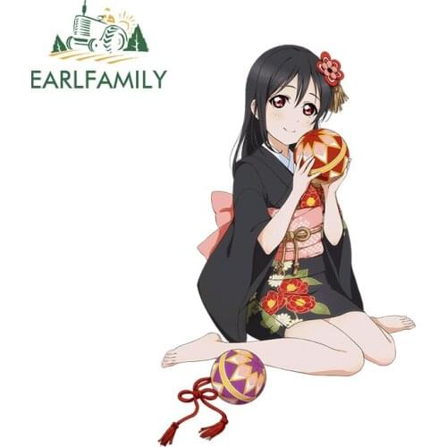 EARLFAMILY 13cm x 8.5cm for Yazawa Nico Decal Snowboard Waterproof Motorcycle Fine Silhouette Camper Car Stickers Vinyl Car Wrap