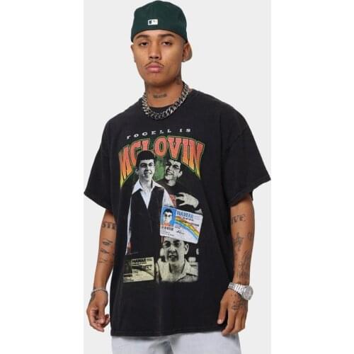 Mclovin Superded Men Women Cotton T-shirt Summer Mens Harajuku Short Sleeve Funny Birthdy Gift for Man Woman Print Art Tees Tops