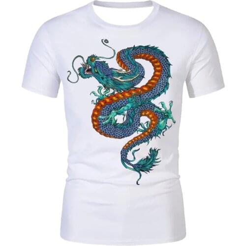 Mens new Chinese paper-cut t-shirt 3D printed animal graphic T-shirts Summer fun short sleeve Harajuku shirt Hip hop streetwear
