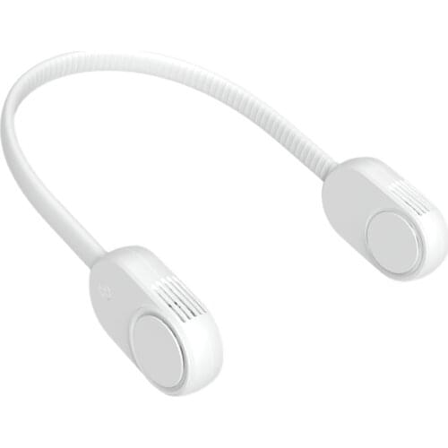 Handsfree Neck Cooling Fan Bladeless Hanging Neckband Fan Air Cooler 3 Speeds USB Charging Portable Personal Cooling Tool