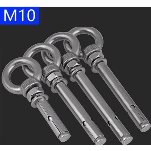 M10 10mm Concrete Sleeve Anchors Lifting Eye Expansion Bolts 304 Stainless Steel A2 - 70