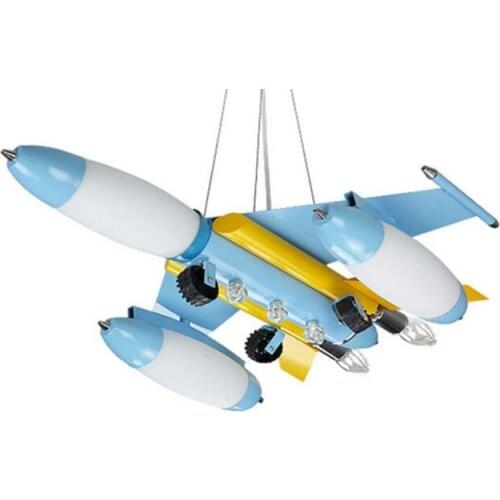 Boy Room Iron Aircraft Led Pendant Lights 110V-220V E14 LED Lamp Kids Loft Lamps Light Fixtures Led Pendant Lamp