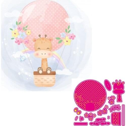 Giraffe Metal Cutting Dies Lovely Animals Doll Stencil for DIY Scrapbooking Craft Cards Decoration