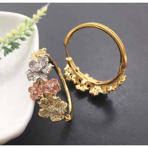 Vanifin Fashion Jewelry Trendy Oval Ear Loops Micro Plated Zircon Exquisite Wedding Party Earrings Bridal Daily Best Gift