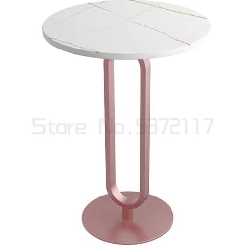 Marble sofa side cabinet side cabinet bedside table light luxury living room corner table