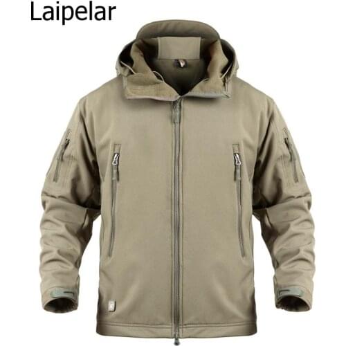Shark Skin Military Jacket Men Softshell Waterpoof Camo Clothes Tactical Camouflage Army Hoody Jacket Male Winter Coat