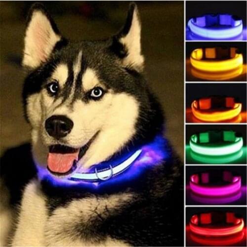 Dog Collar Nylon 7 Colors Are Optional Neck Strap Adiustable Puppies Anti-Lost/Avoid Car Accident Collar For Dogs Puppies