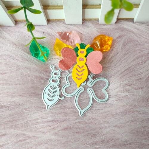 New Bees Metal Cutting Dies Decorative DIY Scrapbooking Steel Craft Die Cut Embossing Paper Cards Stencils