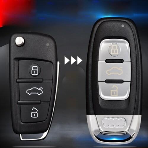 Car Upgraded Replacement Key CoverModified Remote Key Shell Key Case for Audi A6 Q7 A4 TT with Logo Blade