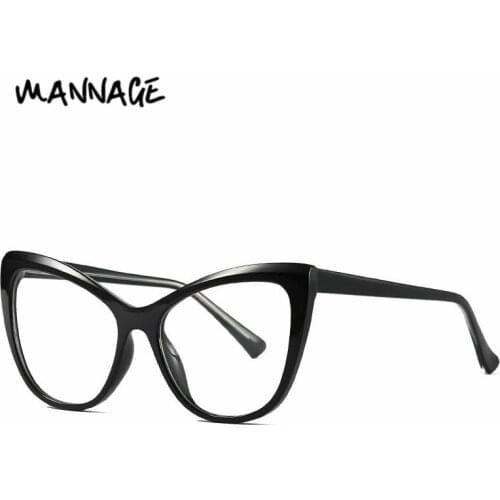 TR90 Large Frame Eyeglasses Female Prescription Glasses Comfortable Spring Eyewear Blue Light Glasses
