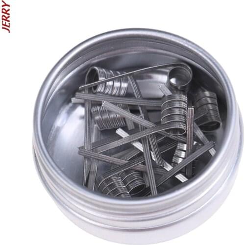 New 10pcs/box Twisted Fusion Clapton Coil Prefabricated Package Exotic Mixture Four Tiger Heating Resistance Rda Coil Tool Parts