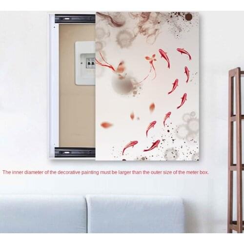 Poster Print painting Room Decor Electric Box Left and right push-pull Hidden paintings Decorations for Home Wall Art Pictures