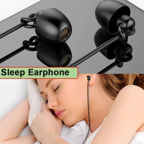 5pcs/lot 3.5mm USB Type-C Sleep Earphones With Mic Type C headset USB-C Earbuds for Xiaomi huawei vivo iphone 4 5 6