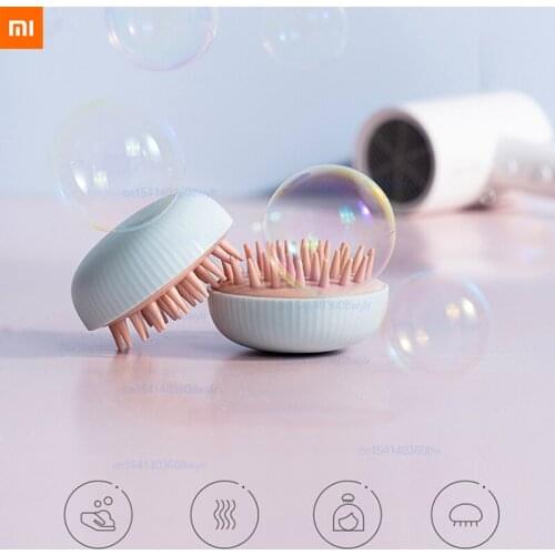 Xiaomi Silicone Head Body Scalp Massage Brush Comb Shampoo Hair Washing Comb Shower Brush Bath Spa Massage Brush
