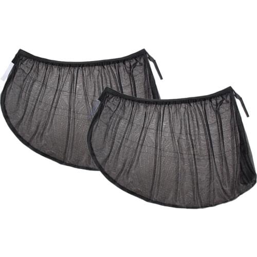 2PCS Car Auto Sun Shade Cover Rear Side Window Kids BabyUV Protection Shield Sunshade Block Mesh for Universal of All The Car