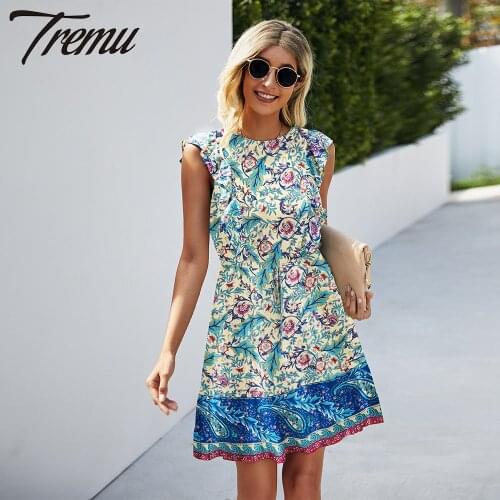 TREMU Short Sleeve Dresses