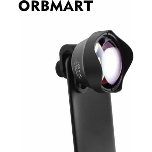 ORBMART 105mm Telescope Universal Clip 4K Telephoto Mobile Phone Lens For iPhone Samsung Most Cellphone
