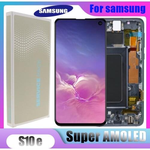 2280x1080Original S10e LCD For SAMSUNG Galaxy S10 E G970F/DS G970W G970U SM-G9700 LCD Display Touch Screen Digitizer Replacement
