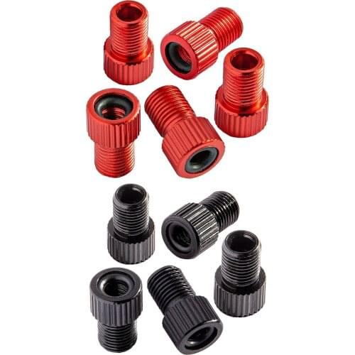 5Pc Aluminum Alloy Bike Valve Adapter Bike Inner Tube Caps Cover Adapter Racing Bicycle Inflate Tire Part