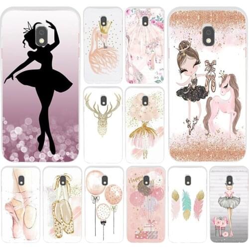 60AS The ballet girl Soft Silicone Tpu Cover phone Case for Samsung Galaxy J2 J3 J4 J5 J6 J7 Prime 2016 2017 Plus 2018