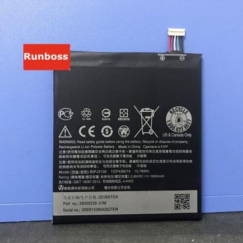 100% New Original High Quality 2800mAh BOPJX100 Battery For HTC Desire 728 Dual SIM 728 LTE 728G B0PJX100 Batteries