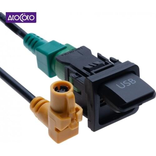 Car Radio USB Switch Connect RCD510 Wire Harness RNS315 RCD510 4 pin Cable Adapter for VW MK6 Golf 6 Scirocco for Jetta R26