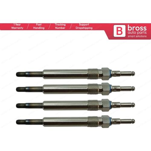 Bross Auto Parts BGP3-1 4 Pcs Heater Glow Plugs GX119, 0100226258, 88900724, 11591501, 11591601 for Mercedes Benz Fast Shipment