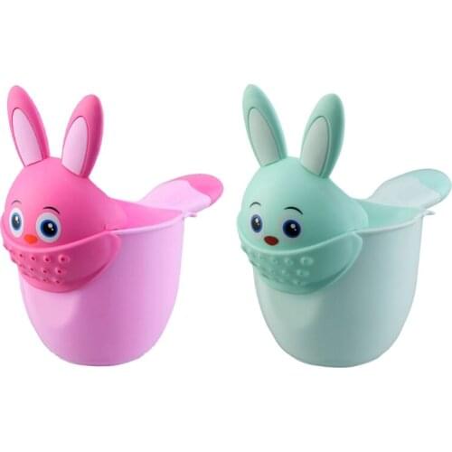 Baby Bath Waterfall Rinser Kids Shampoo Rinse Cup Cute Cartoon Shower Washing Head Watering Spoon Bathing Cups N1HB
