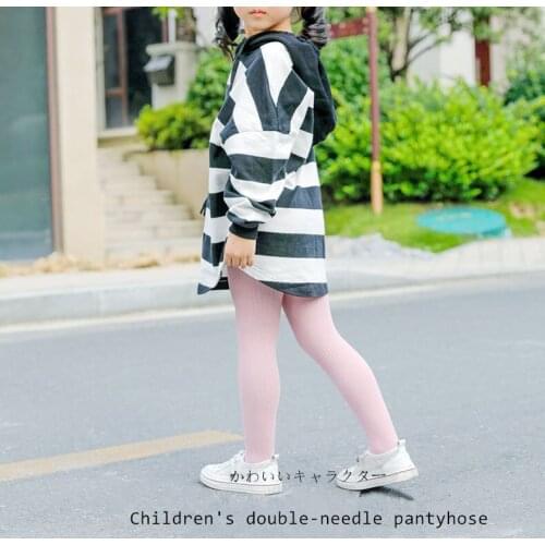 Baby Autumn Winter Tights Hot Children Toddler Kid Girl Ribbed Stockings Cotton Warm Pantyhose Solid Candy Color Tight 3-8Years